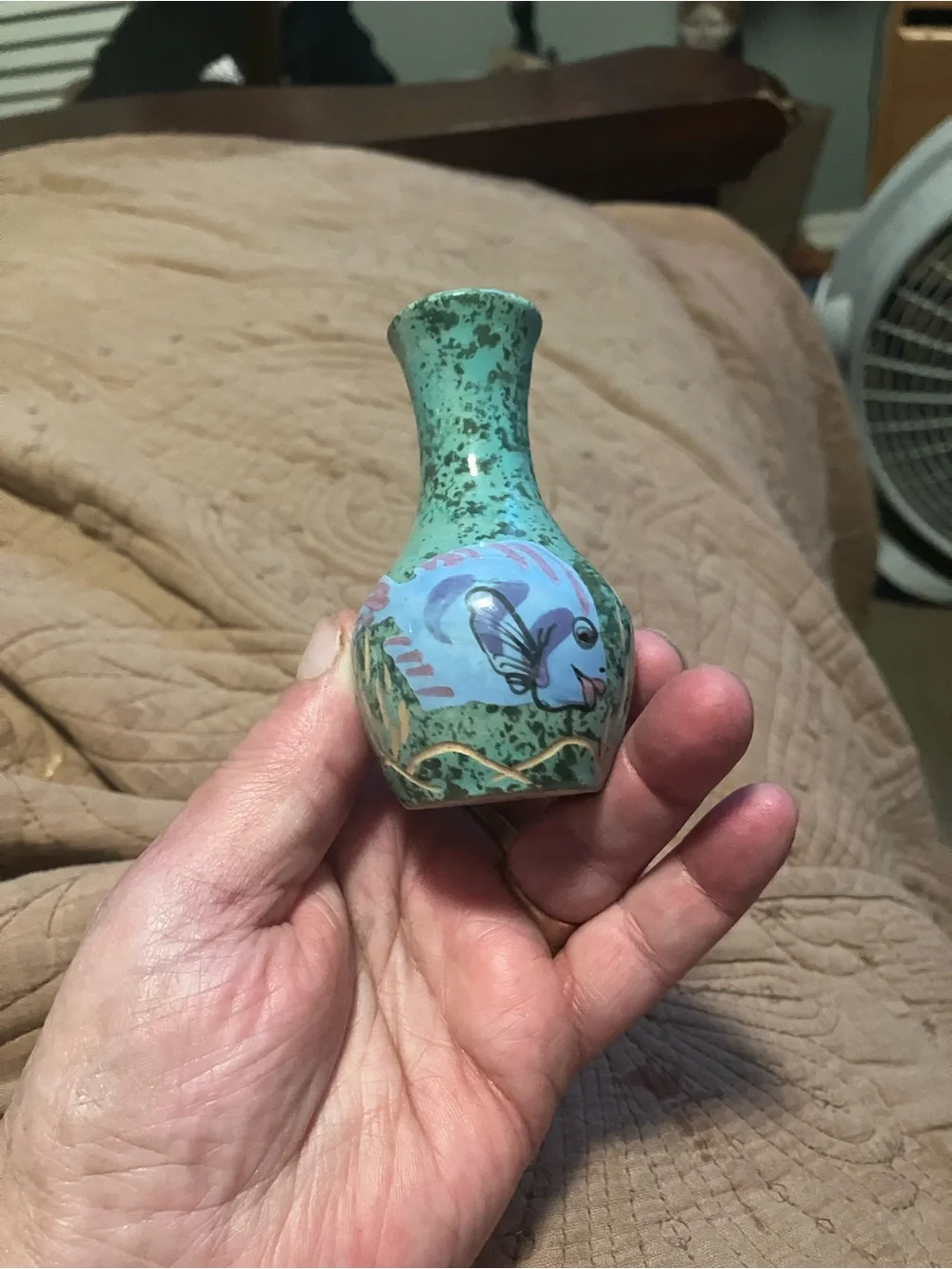 Vintage Hand Crafted Wassi Art Jamaican Pottery Vase